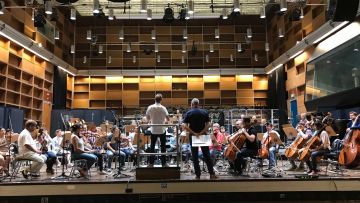 BR-Studio München mit dem Münchner Rundfunkorchester